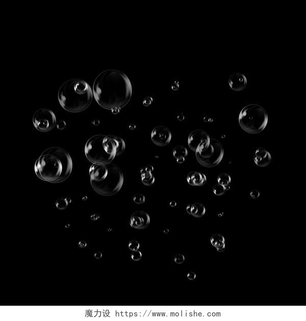 透明水泡PNGPSD素材特效元素